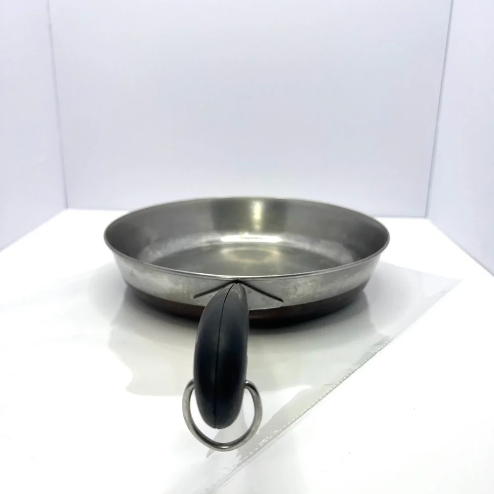 Revere Ware Skillet Fry Pan 10 Inch Copper Bottom Vintage Cookware USA Made